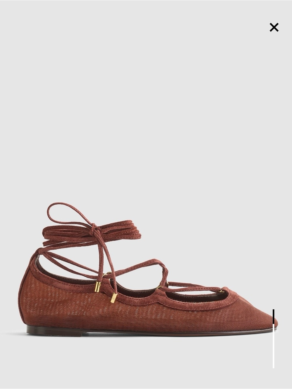 Madewell Cherry Wood Greta Flat